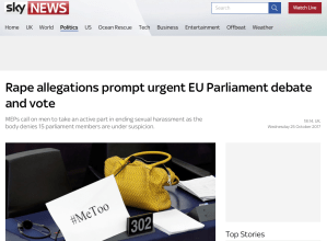 Rape allegations prompt urgent EU Parliament debate and vote